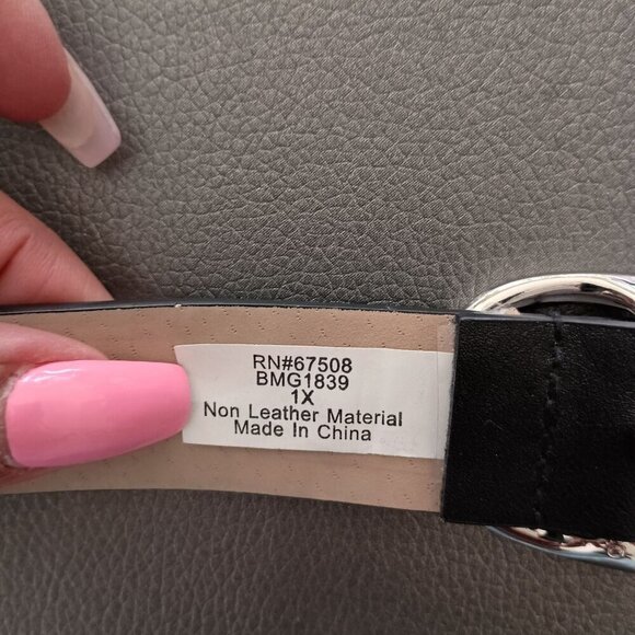 INC International Concepts black tasseled fanny waist belt bag size 1X - Picture 5 of 5